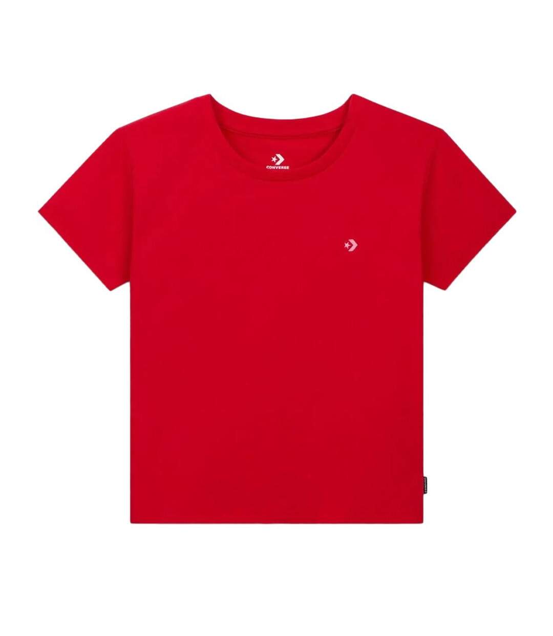 T-Shirt rouge femme converse jersey-1