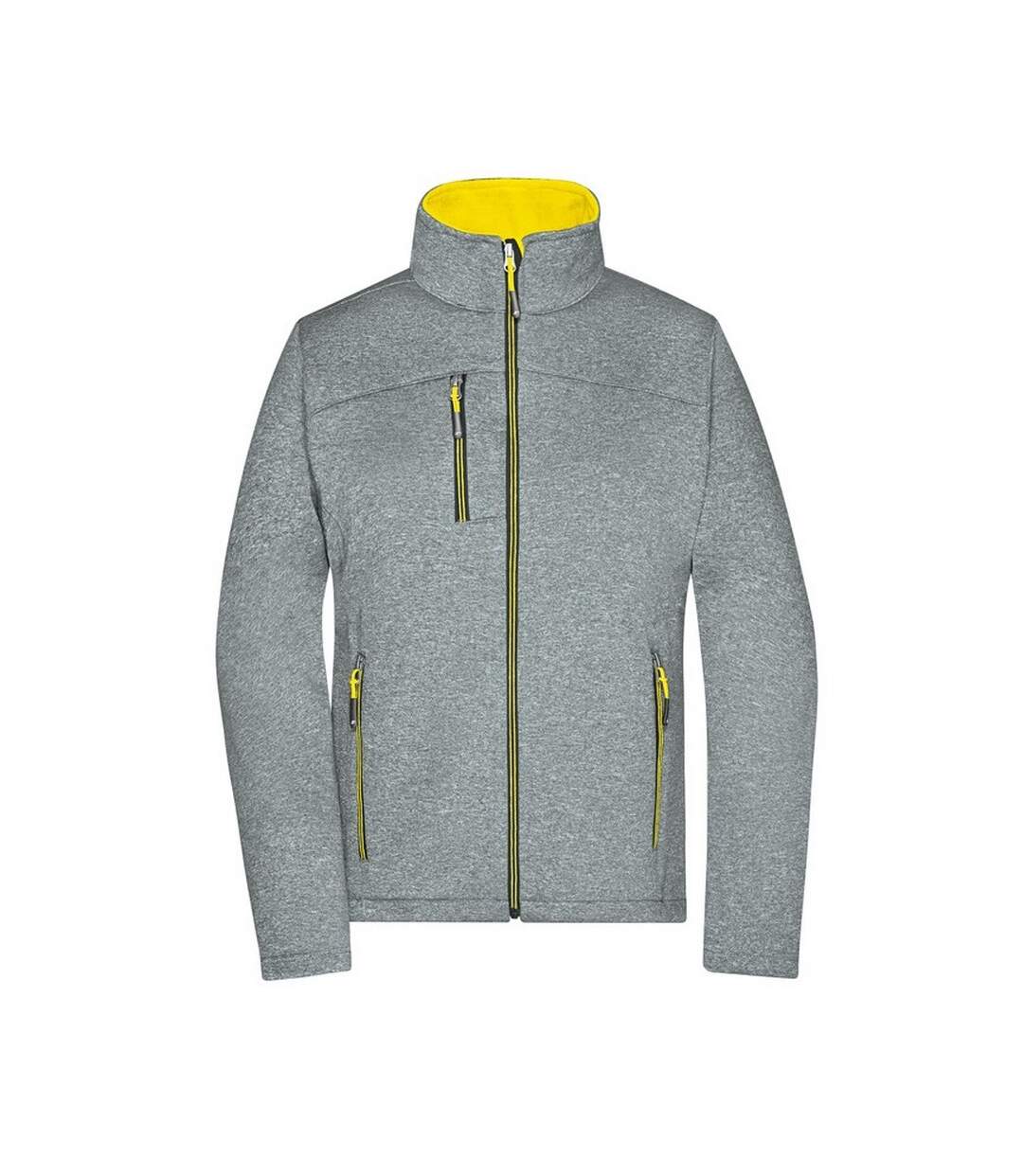 Veste Softshell Femme Jaune Foncé Chiné James And Nicholson-1