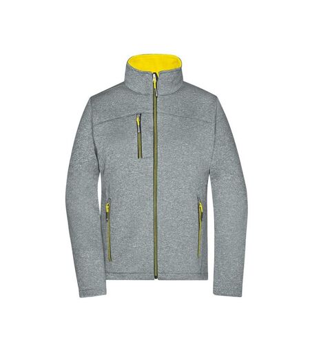 Veste Softshell Femme Jaune Foncé Chiné James And Nicholson