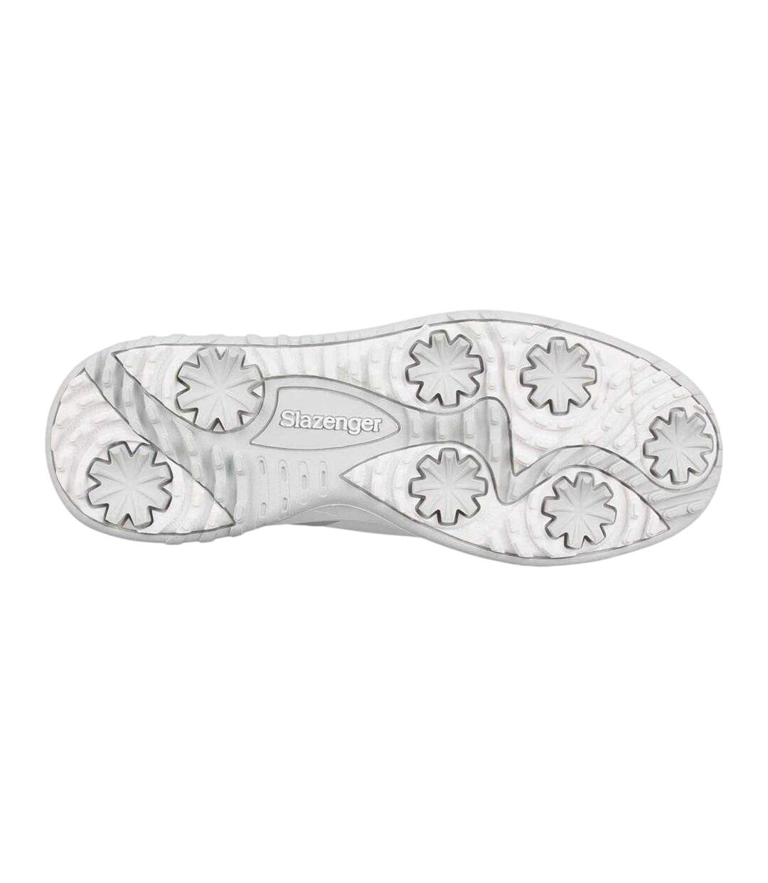 Chaussures De Golf Series Homme Blanc Gris Rose Doré Slazenger-4