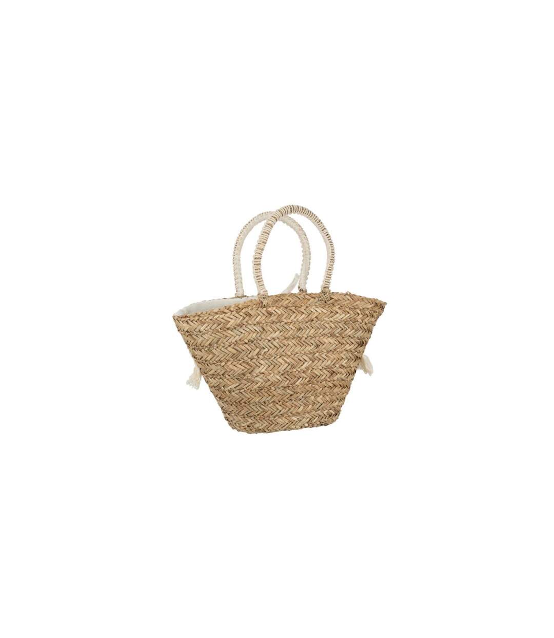 Sac de Plage Avec Franges Bali Bliss 59cm Naturel-2