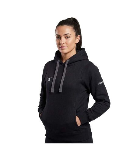 Sweat À Capuche Motif/style Logo Femme Noir Gilbert