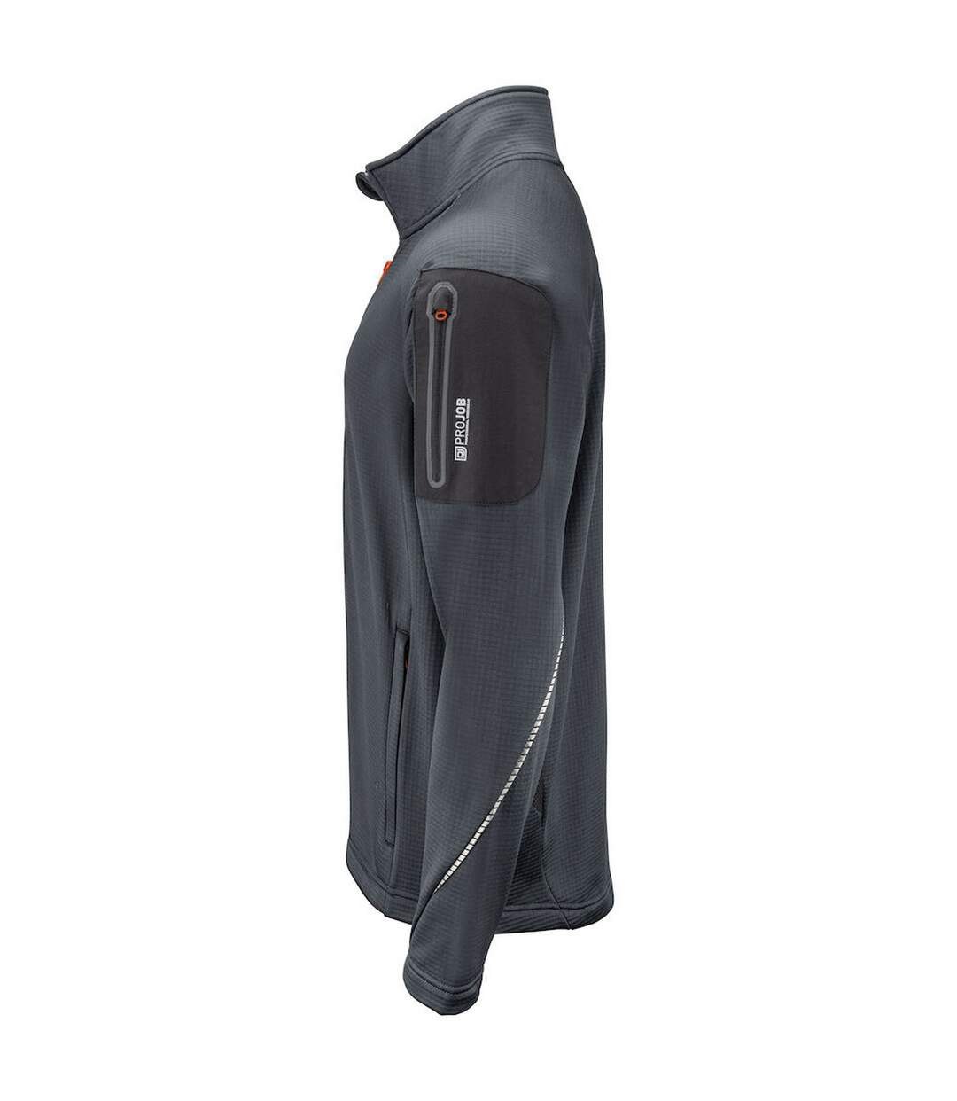 Mens Microfleece Jacket Grey Projob-3