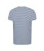 Striped t-shirt à manches courtes adulte unisexe blanc / bleu marine Skinni Fit-2