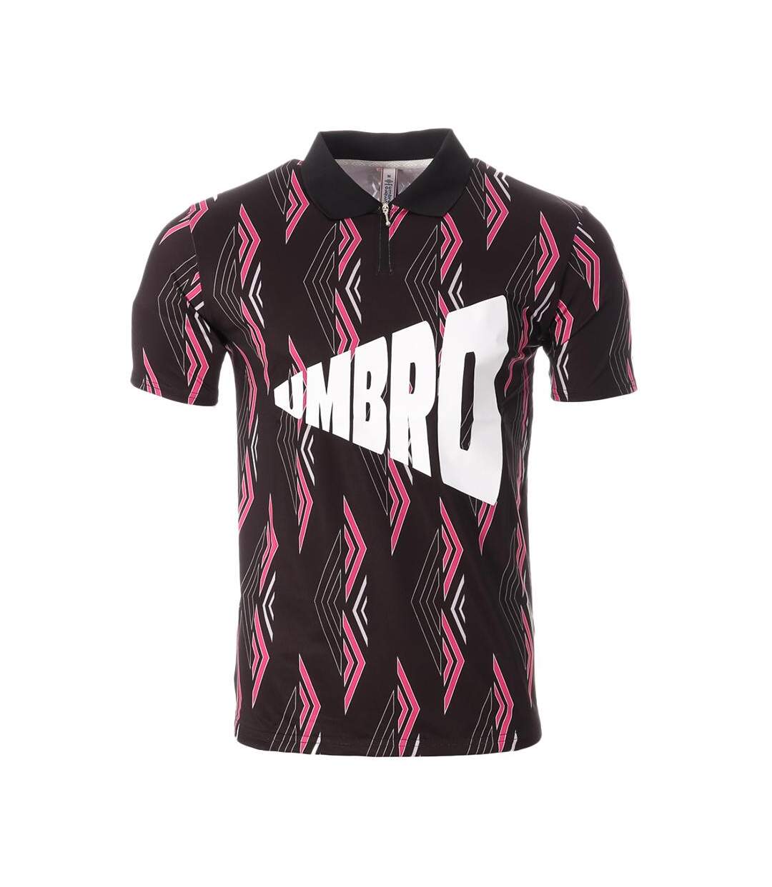 Polo noir/rose homme umbro king - l-1