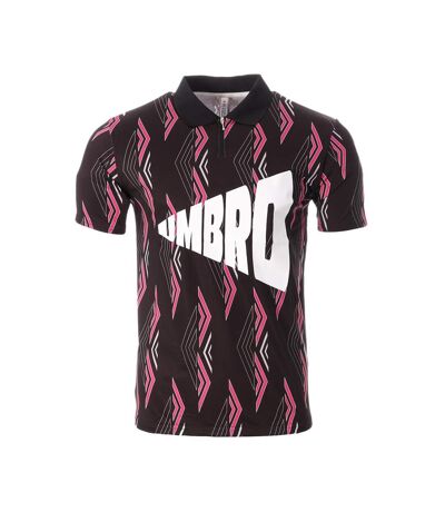 Polo noir/rose homme umbro king - l