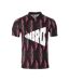 Polo noir/rose homme umbro king - l-1