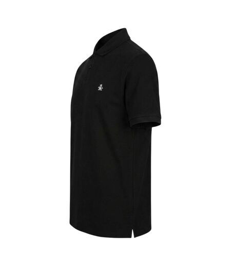 Polo Motif/style Logo Brodé Homme Noir Original Penguin