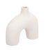 Vase Design en Céramique Asy 18cm Blanc-1