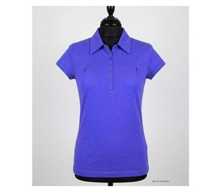 Polo MAYFLOWER DUSTY5 indigo à fronces : le confort chic au féminin