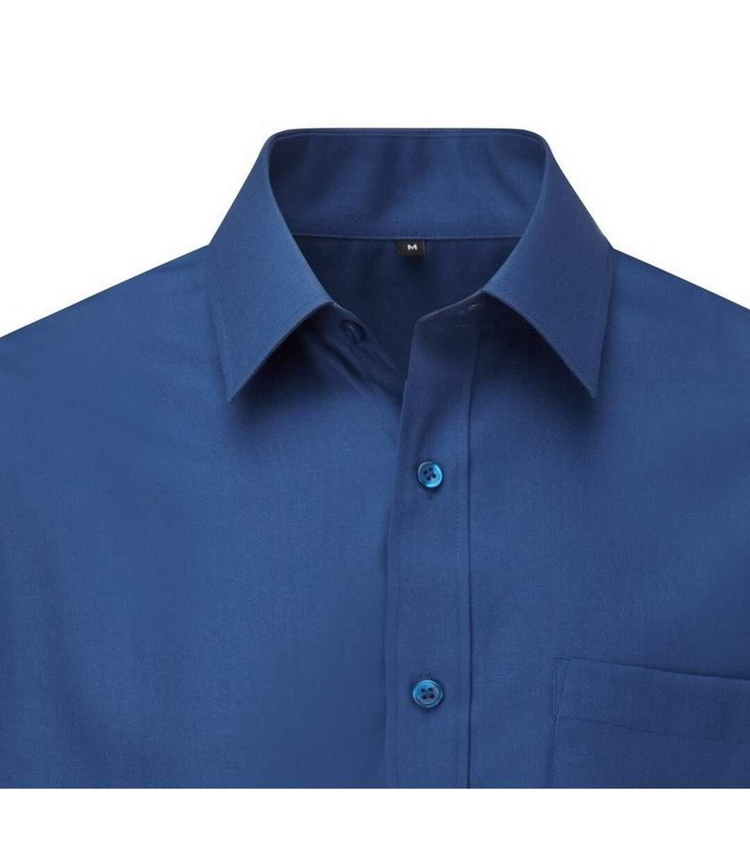 Chemise Manches Longues Homme Bleu Roi Vif Russell Collection-4