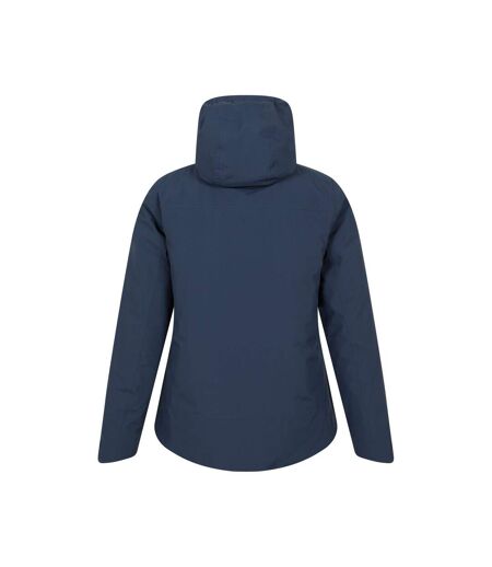 Womens/ladies Mallory Short Waterproof Padded Jacket Blue Mountain Warehouse