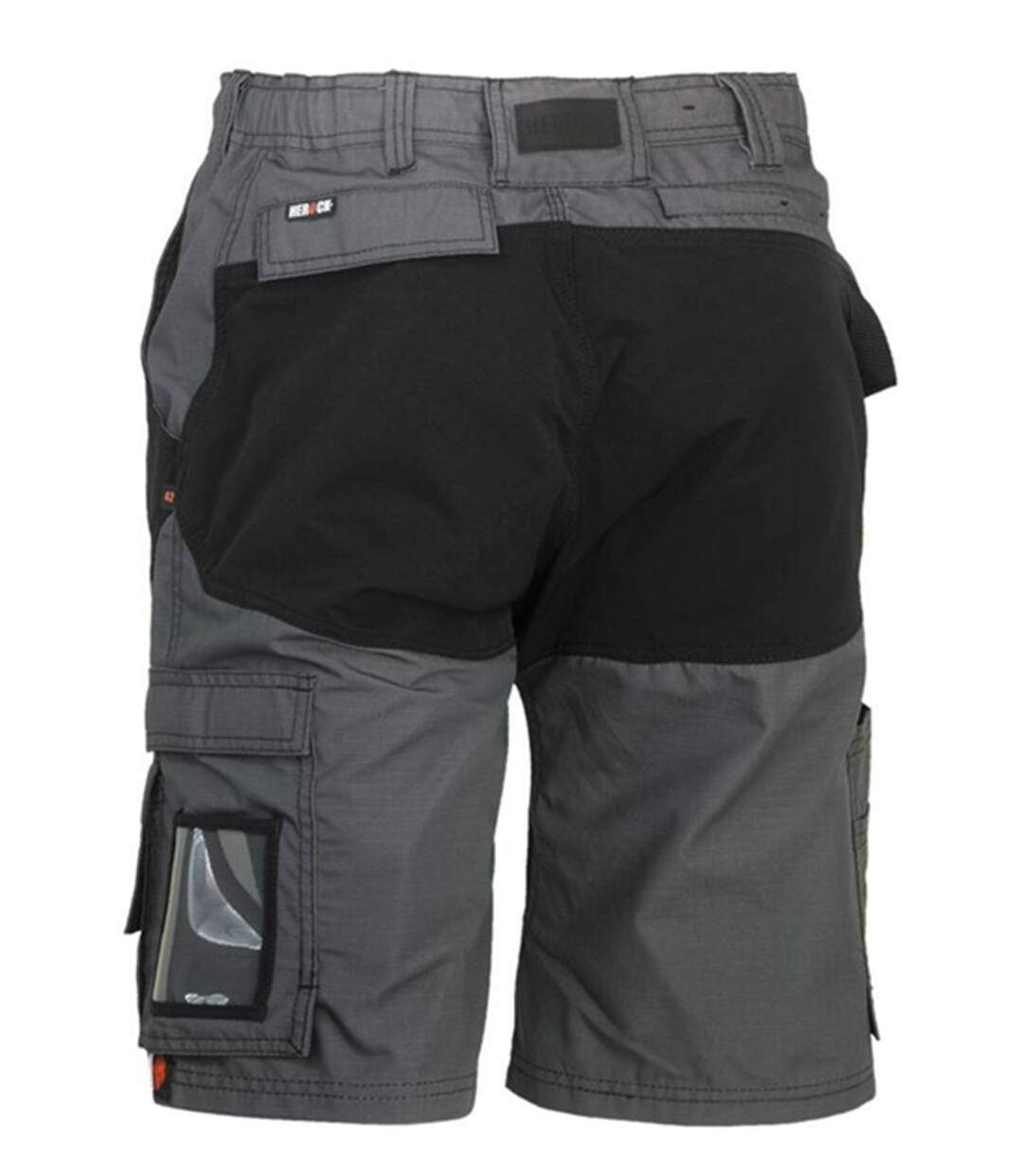 Bermuda de travail Ripstop extensible - Homme - HK016 - gris anthracite