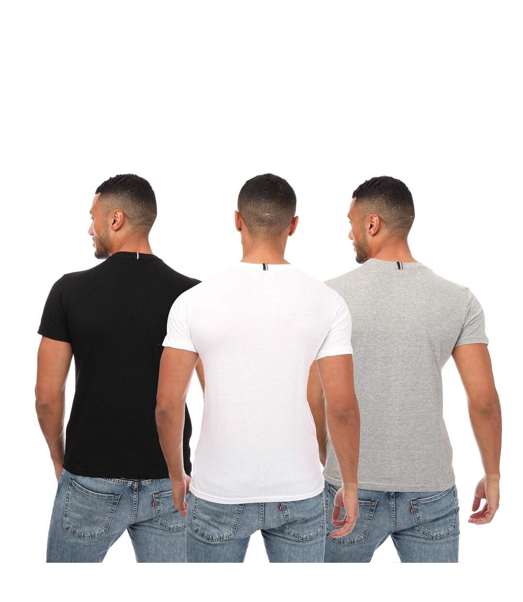 Pack Of 3  Mens Otto T-shirt  Black Grey White Ben Sherman-2