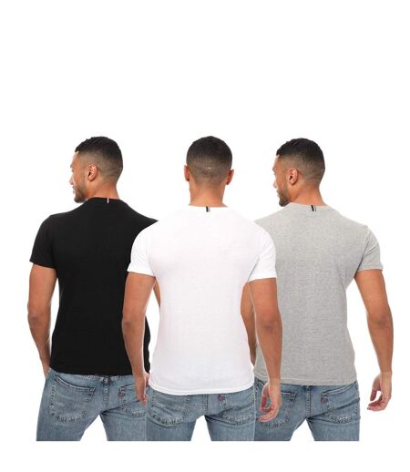 Pack Of 3  Mens Otto T-shirt  Black Grey White Ben Sherman