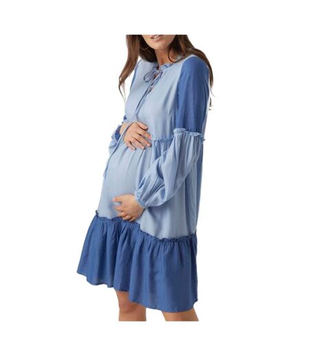 Robe Marine Femme mamalicious Mlzigga - L