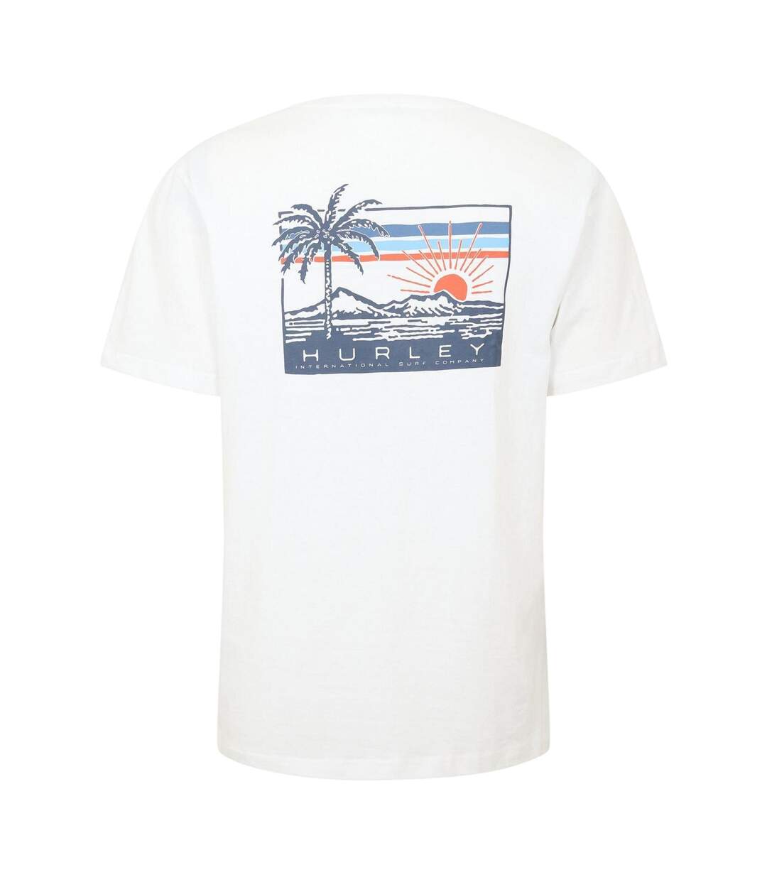 T-shirt Motif/style Imprimé Au Dos Throwback Homme Blanc Hurley-3