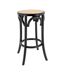 Tabouret en bouleau et cannage rotin