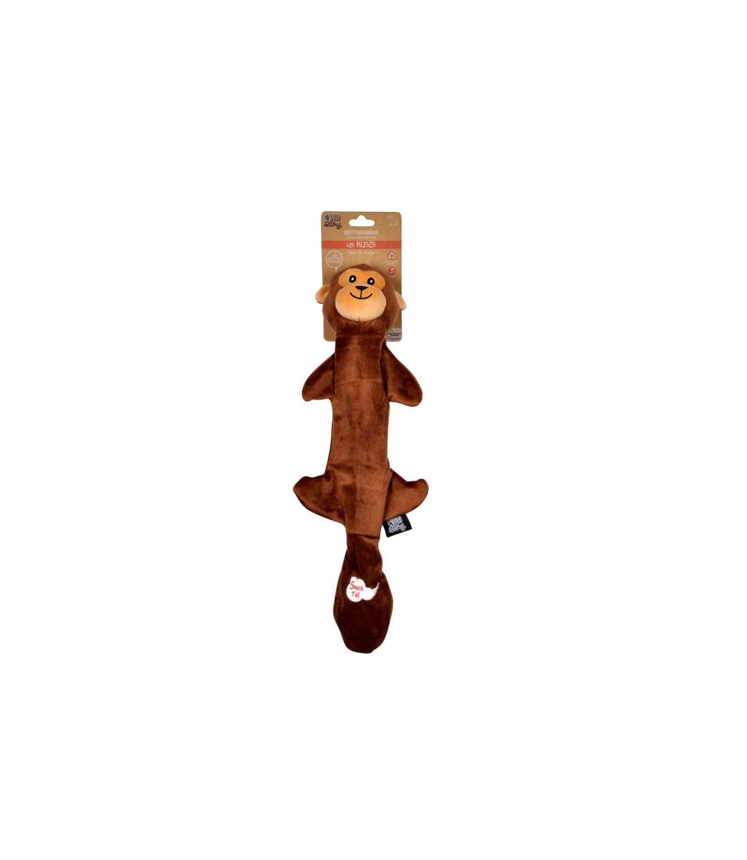 Peluche pour Chien Singe 45cm Marron-2