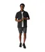 Mens Mindano Viii Patterned Short-sleeved Shirt Ash Black Regatta-2