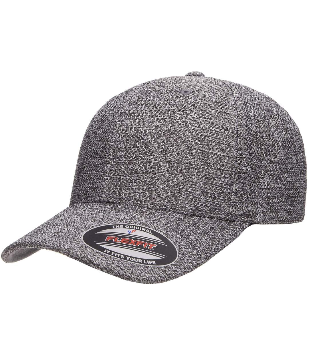 Casquette De Baseball Gris Foncé Chiné Flexfit-3