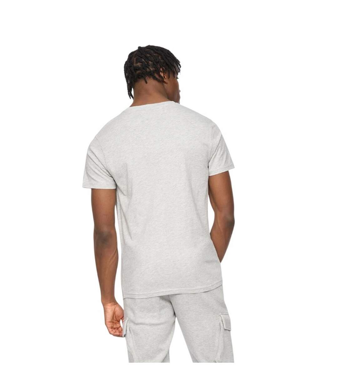 Mens Crosby 2.0 Cotton T-shirt Grey Marl Kings Will Dream-3
