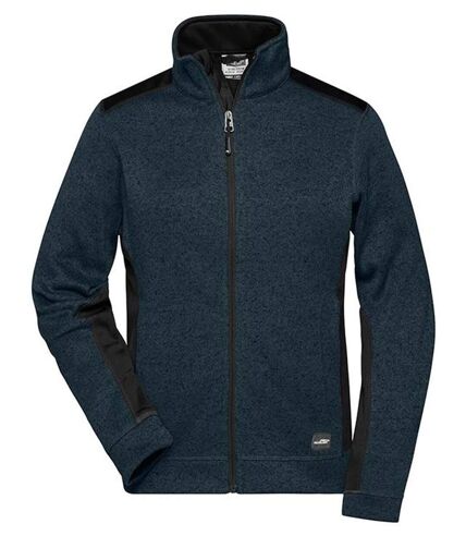 Veste polaire tricot de travail - Femme - JN861 - bleu marine