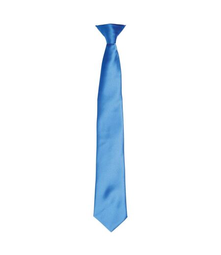 Unisex adult satin tie one size sapphire blue Premier