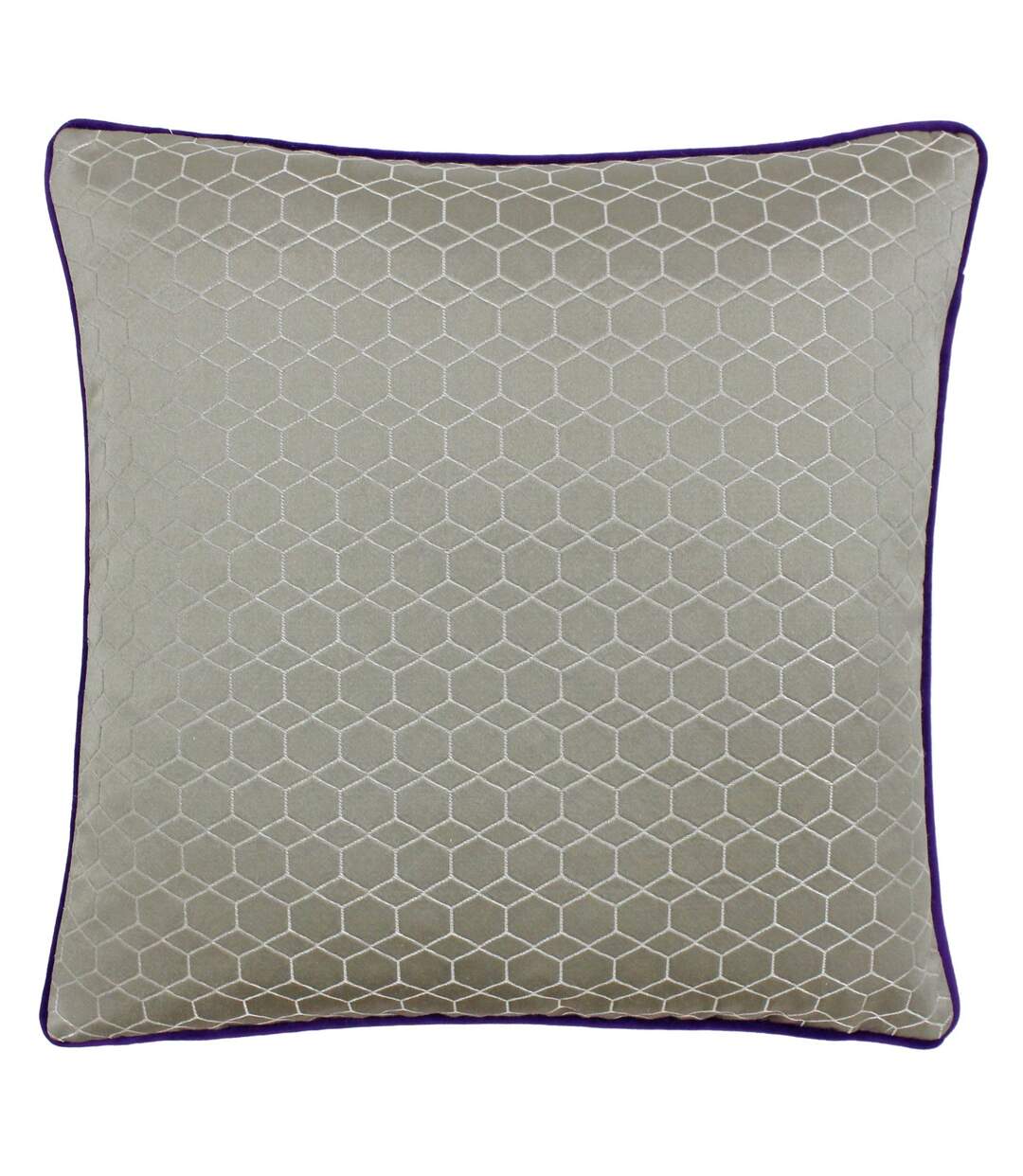 Riva Paoletti Balham Cushion Cover (Taupe/Purple) - UTRV1266