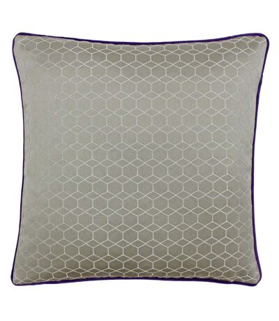 Riva Paoletti Balham Cushion Cover (Taupe/Purple)