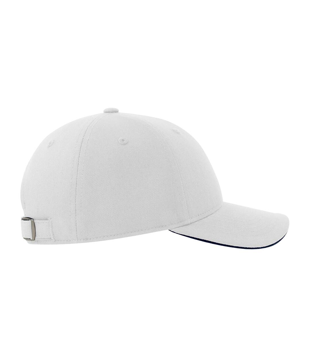 Casquette liberty sandwich adulte blanc / bleu marine Atlantis-3