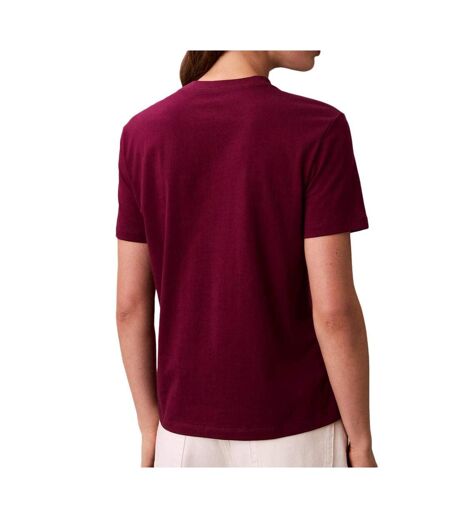 T-Shirt bordeaux femme calvin klein jeans lv047e804g