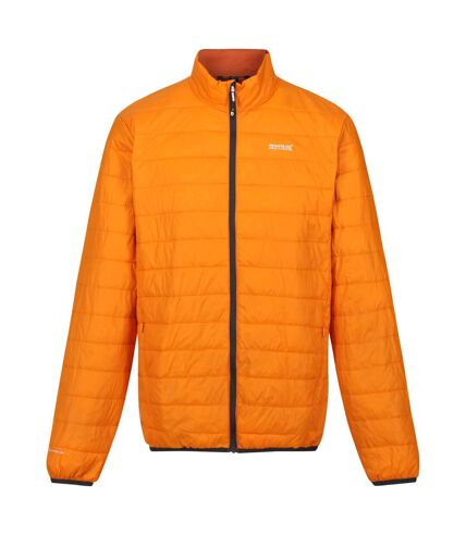 Regatta Mens Hillpack Quilted Insulated Jacket (Orange Peel/Burnt Copper)