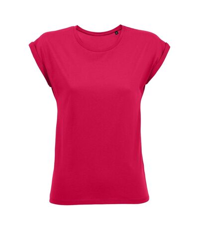 SOLS - T-shirt manches courtes MELBA - Femme (Rose foncé) - UTPC2452