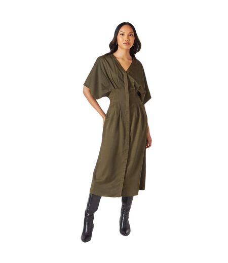 Robe mi-longue femme kaki Principles