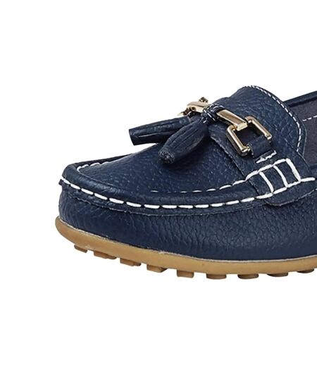 Mocassins de selle femme bleu marine Boulevard