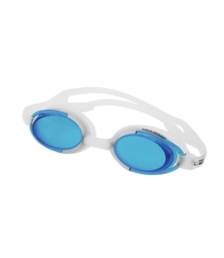 Lunettes De Natation Malibu Adulte Blanc Bleu Aqua Speed