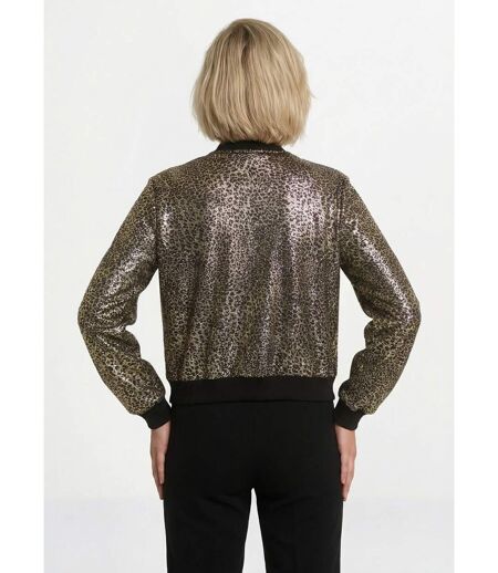 Veste style bomber imprimé métallisé