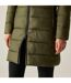 Womens/ladies Amara Padded Jacket Olive Night Black Regatta-4