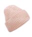 Bonnet Motif/style Épais Adulte Fraise Chiné Beechfield-1