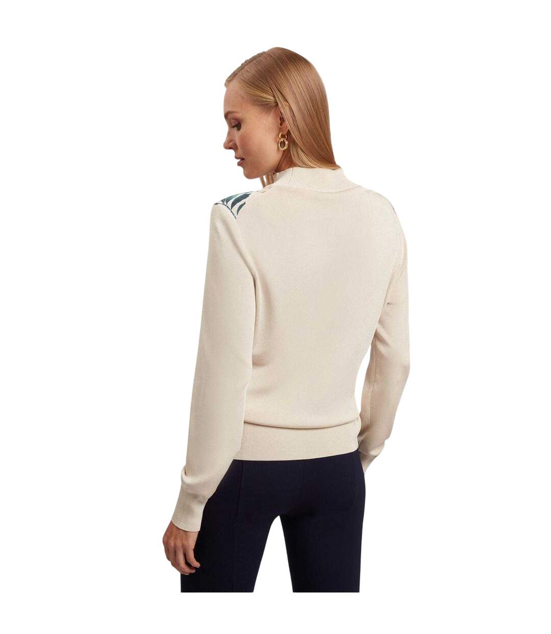 Sweat Motif/style Tulipe Merrni Femme Blanc Cassé Ted Baker-3