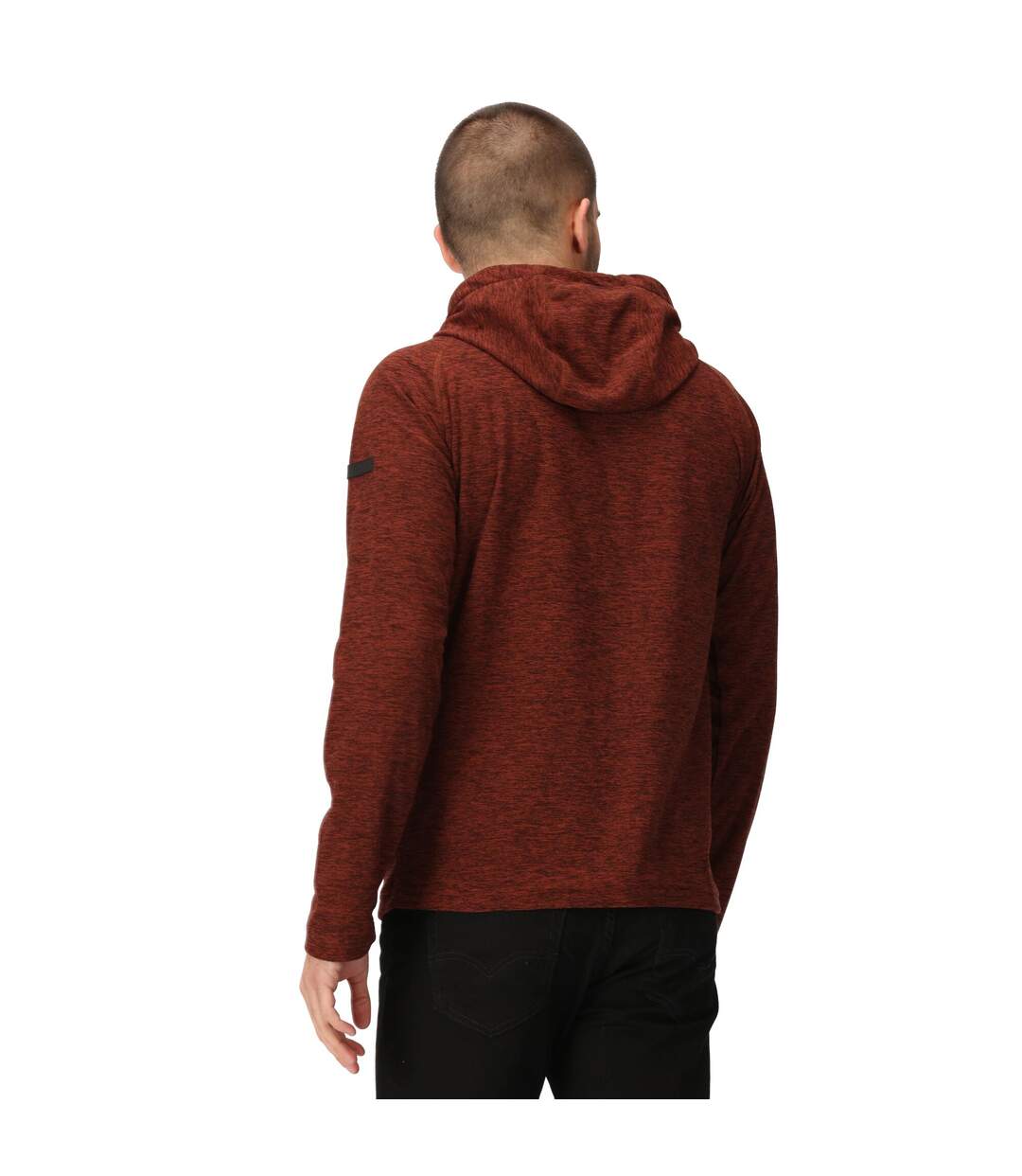 Mens edley marl hoodie burnt henna Regatta