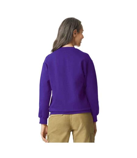 Mens softstyle midweight sweatshirt purple Gildan
