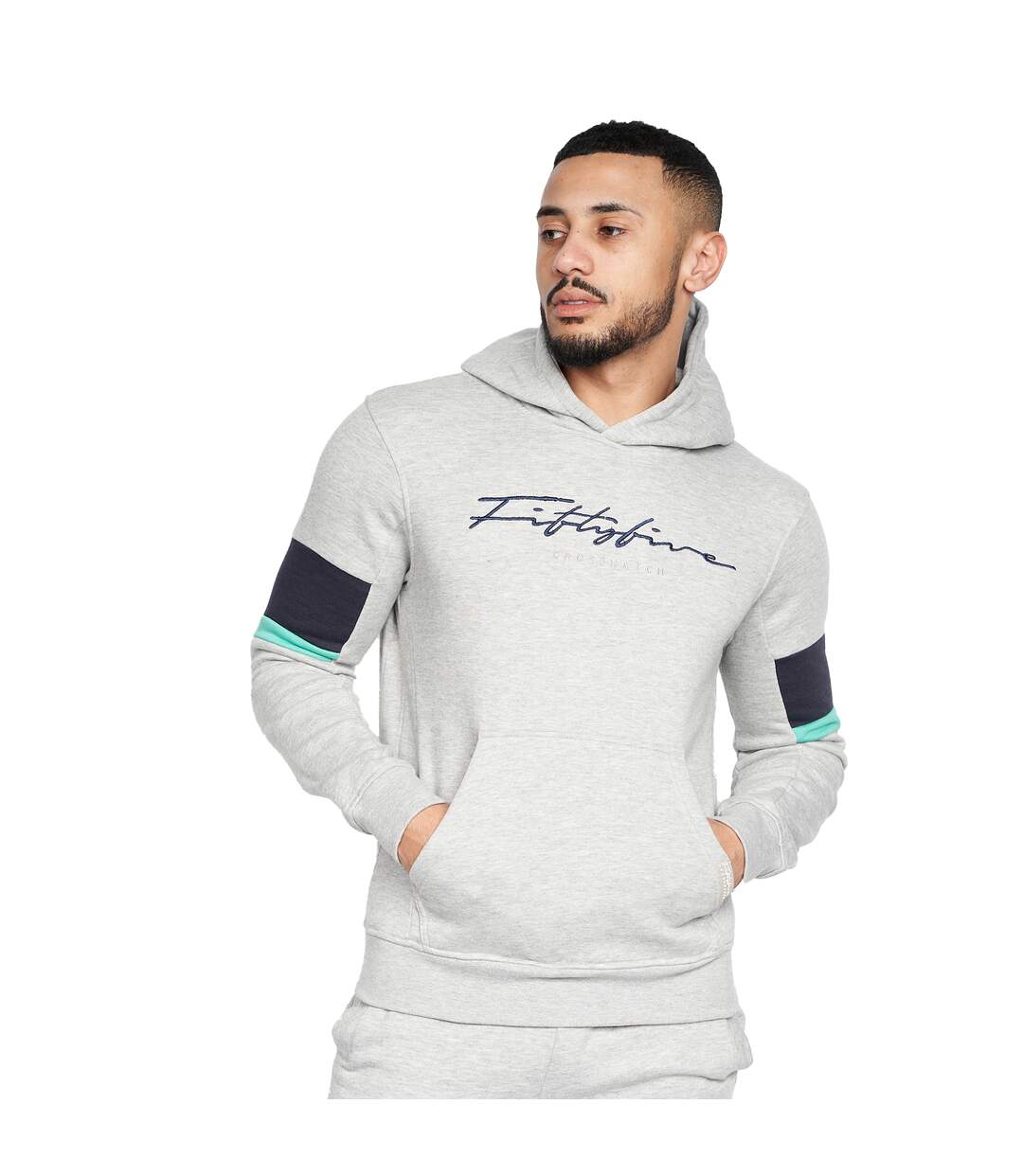 Sweat À Capuche Blastout Homme Gris Crosshatch-1