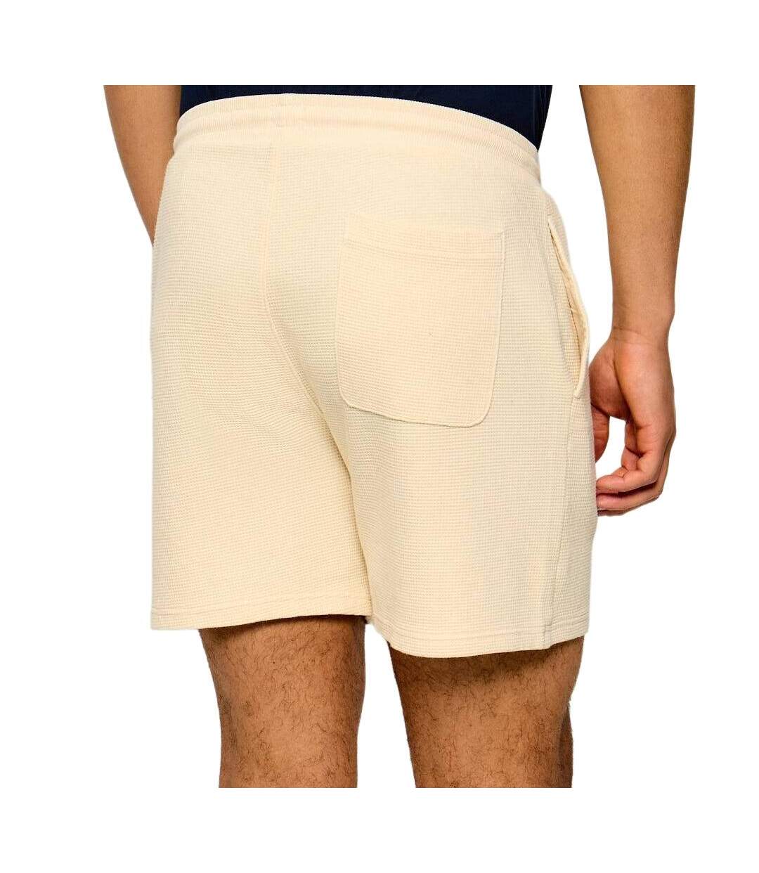 Short beige homme tommy hilfiger washed waffle-2