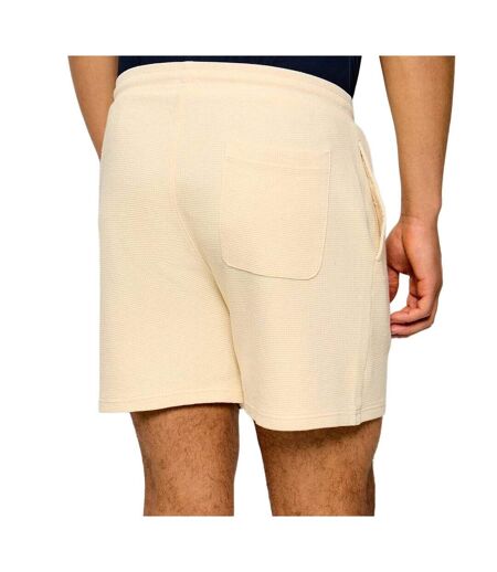 Short beige homme tommy hilfiger washed waffle