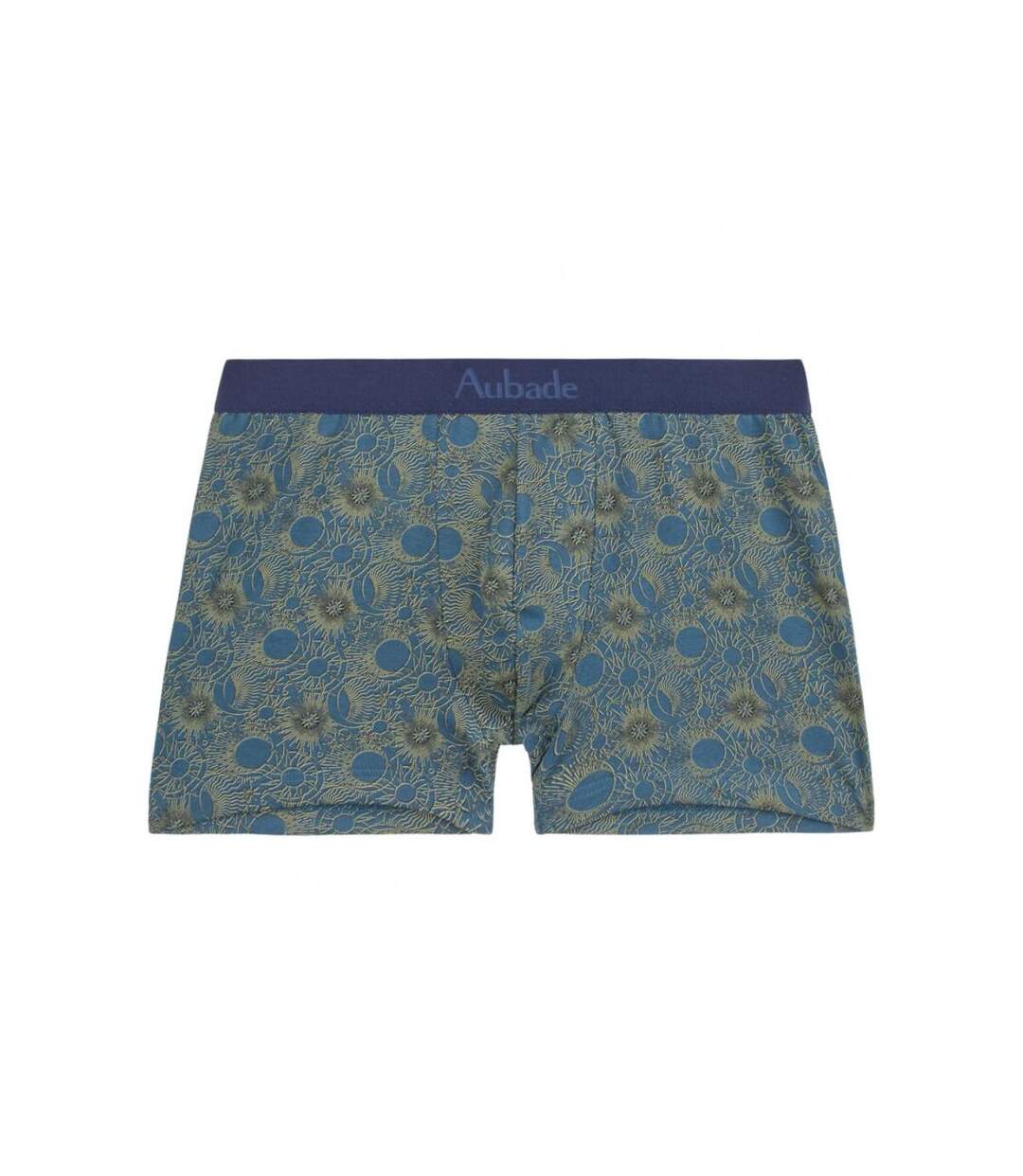 AUBADEMEN Boxer Homme Coton bio MOON Bleu