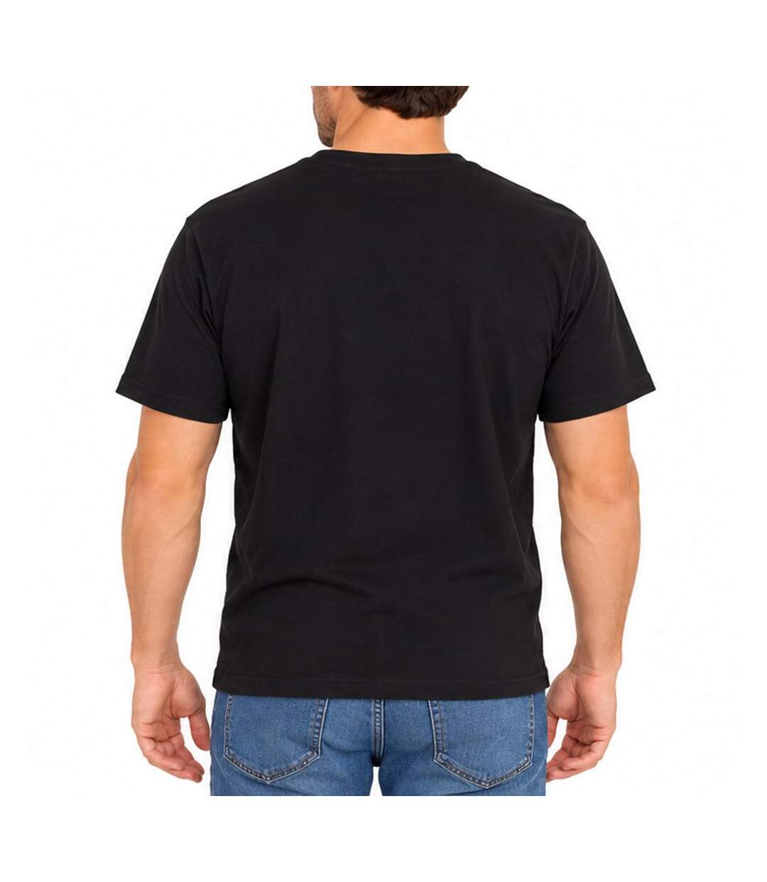 T-Shirt noir homme redskins sleeves-2