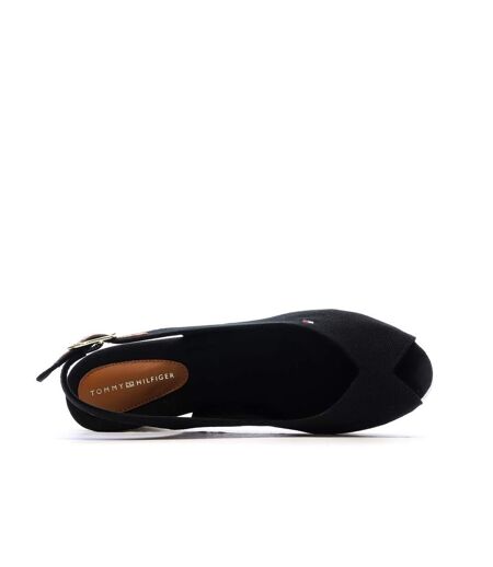 Sandales noires femme tommy hilfiger flags