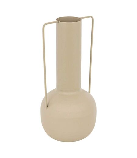 Vase Design en Métal Sylvain 29cm Beige Lin